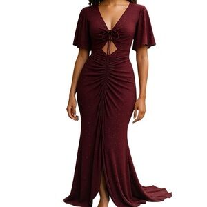 Michael Kors Collection Red Maxi Dress NEW